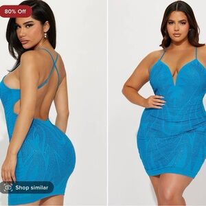 Fashion Nova malerie mesh mini dress